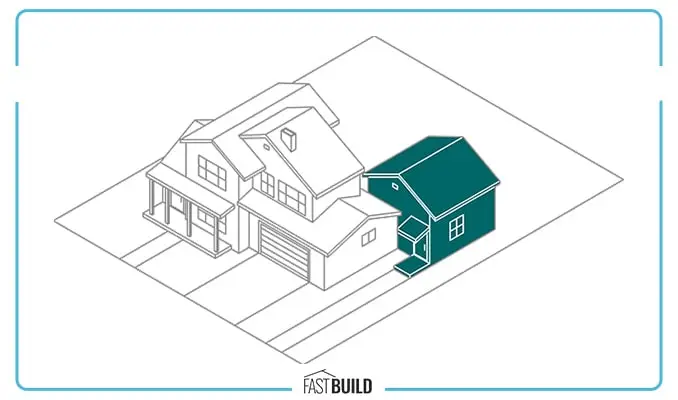 attached ADU floor plan
