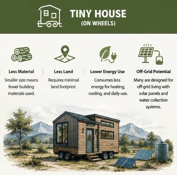 environmental specs of tiny house