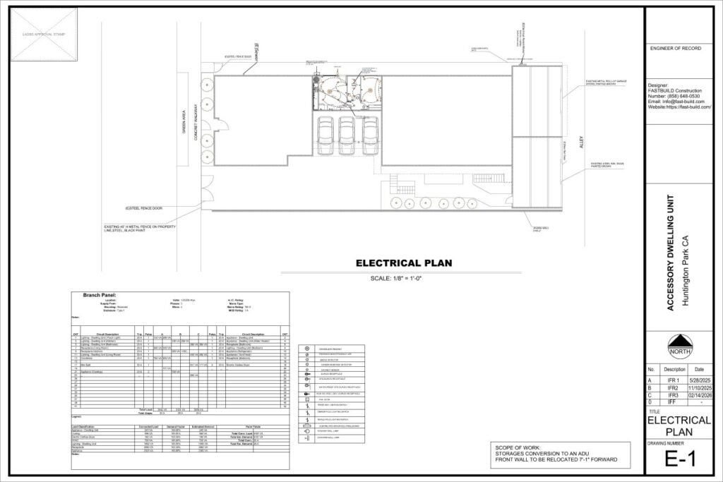 electrical plan for building permit