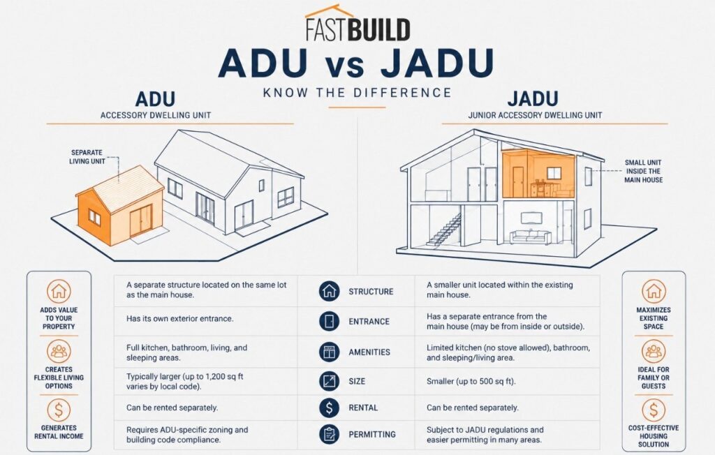 comparing adu vs jadu