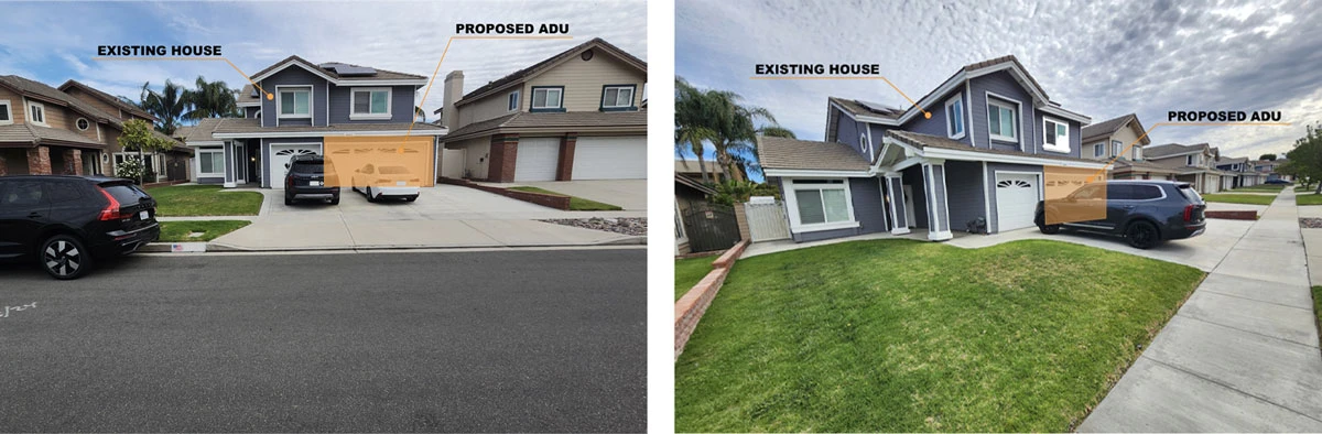 Garage Conversion ADU — Street View | Corona, CA