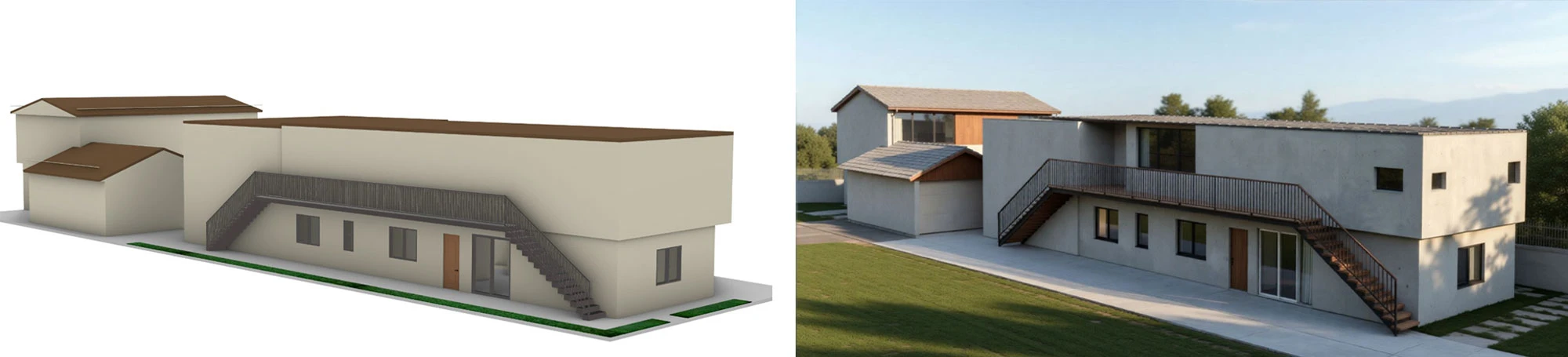 Garage Conversion ADU — 3D Model View | Huntington Park, CA
