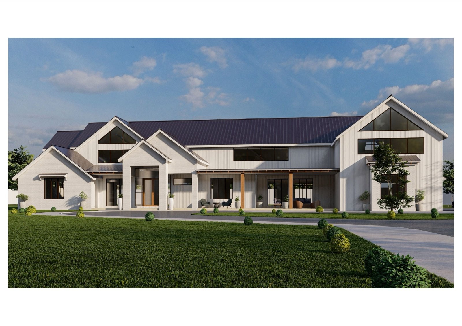 Street elevation rendering of a Fast Build designed home in San Diego