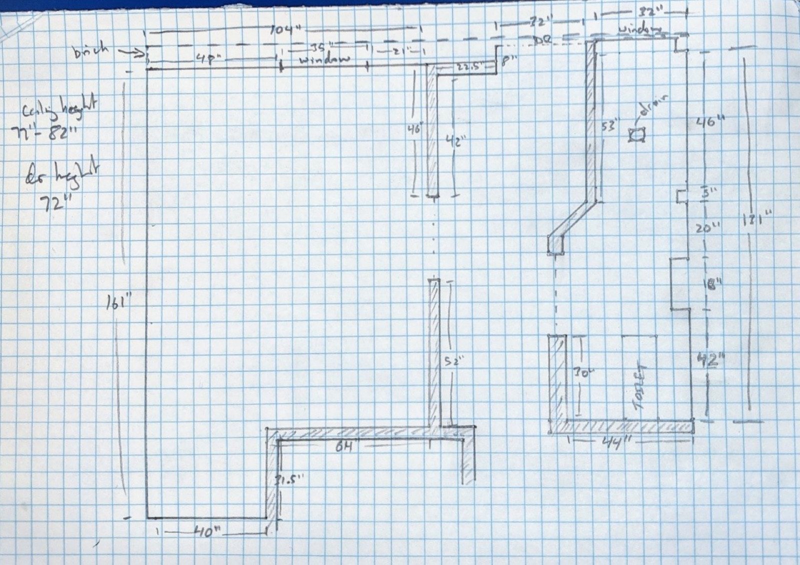 As-built plan markups prepared by Fast Build for a Los Angeles permit