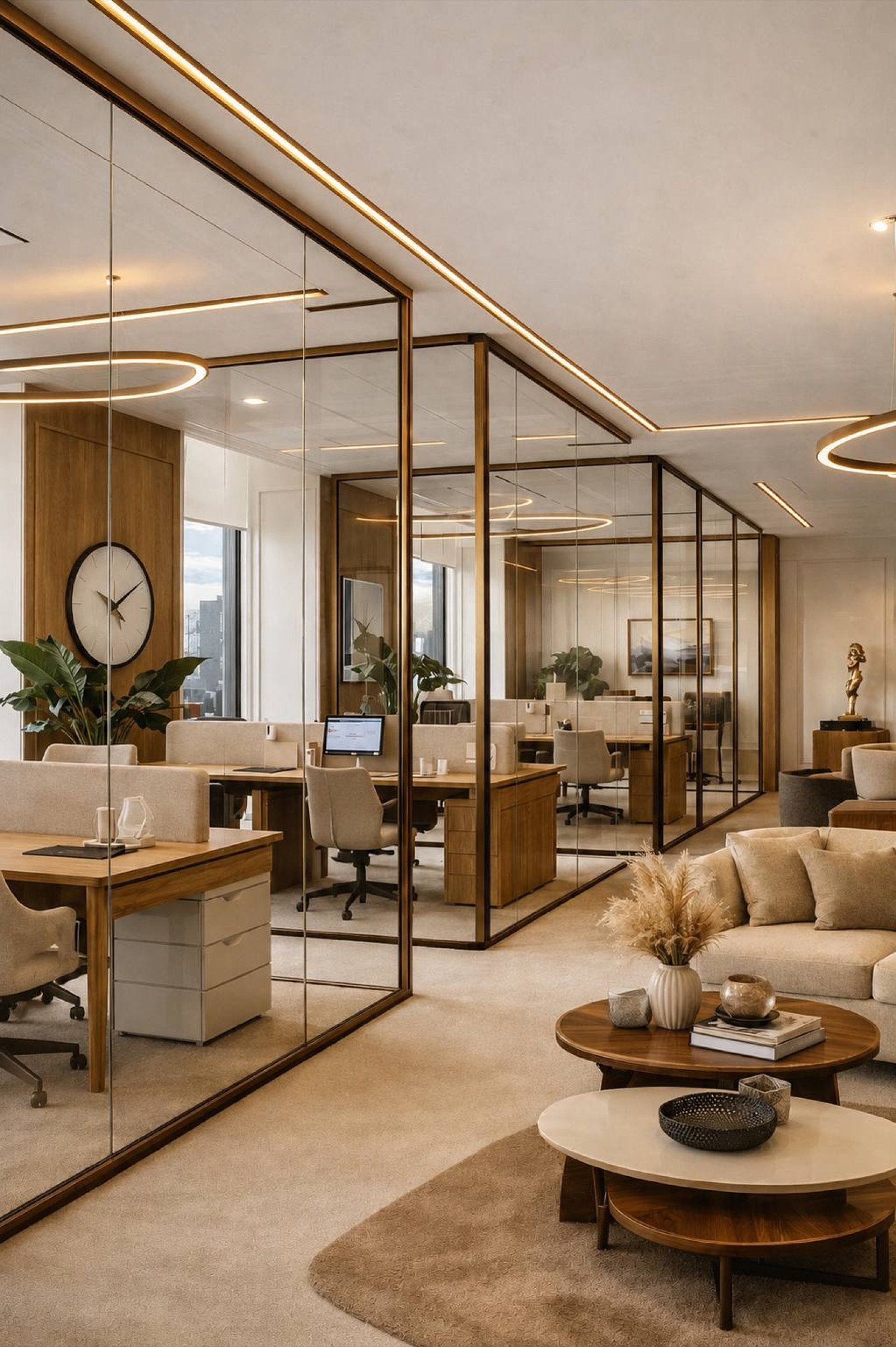 Office tenant improvement rendering from Fast Build commercial permit drawings