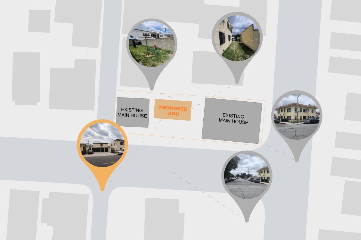 Garage Conversion— Existing Site Plan Photos | Huntington Park, CA
