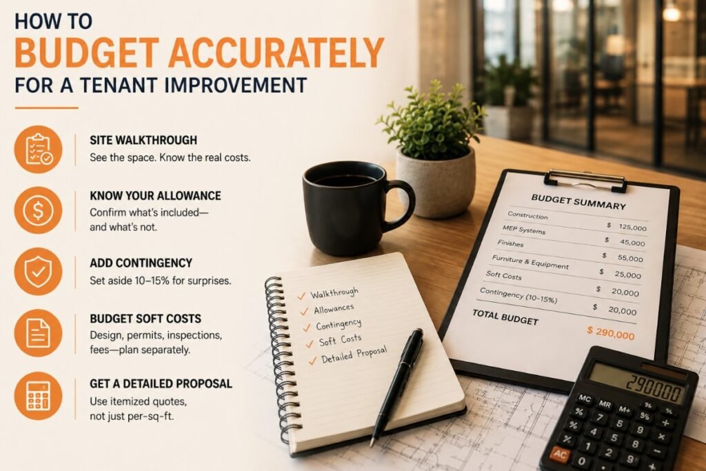 How to Budget Accurately for a Tenant Improvement