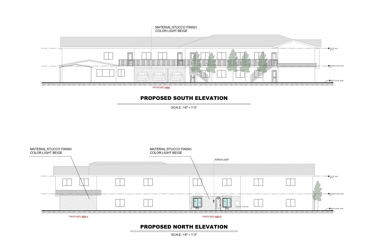 Garage & Storage Conversion to Dual ADUs — Permit-Ready Elevations | Huntington Park, CA