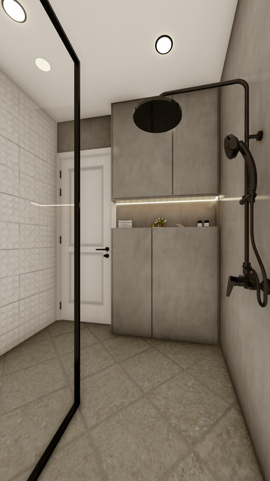 Mechanical closet layout from a Fast Build MEP design in San Diego