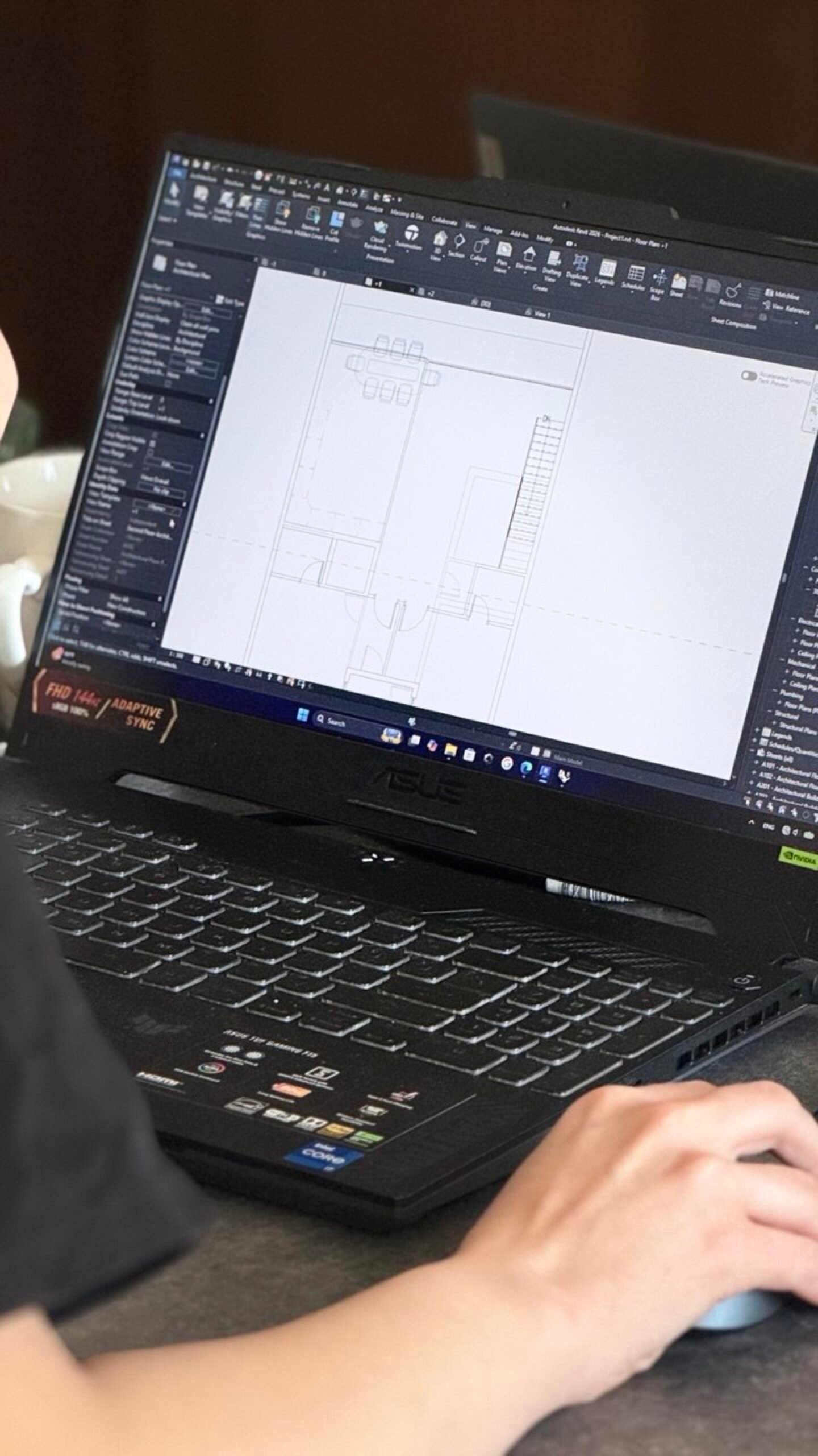 Fast Build MEP designer working on a San Diego permit package