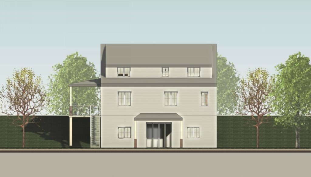 Cape Cod–Style Custom Home Design Project Front Elevation