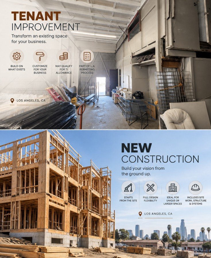 Comparing Tenant Improvement vs. New Construction
