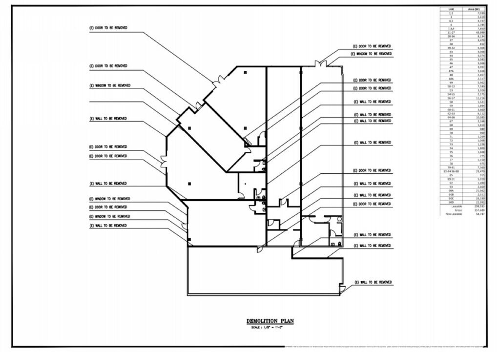 demolition plan