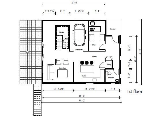 First Floor Plan Design Alternative 1