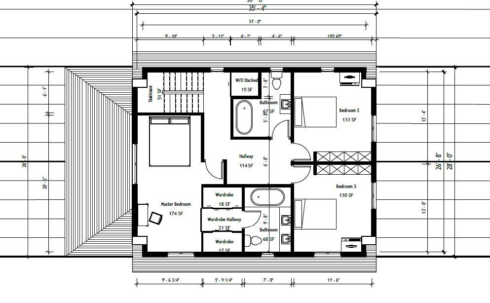 Second Floor Plan Design Alternative 2