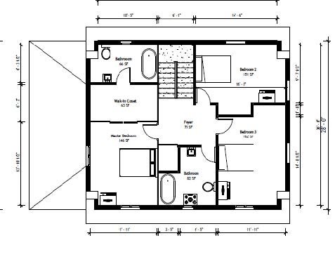 Second Floor Plan Design Alternative 3