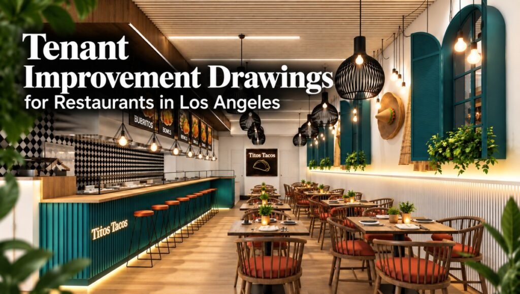 Tenant Improvement Drawings for Restaurants in Los Angeles