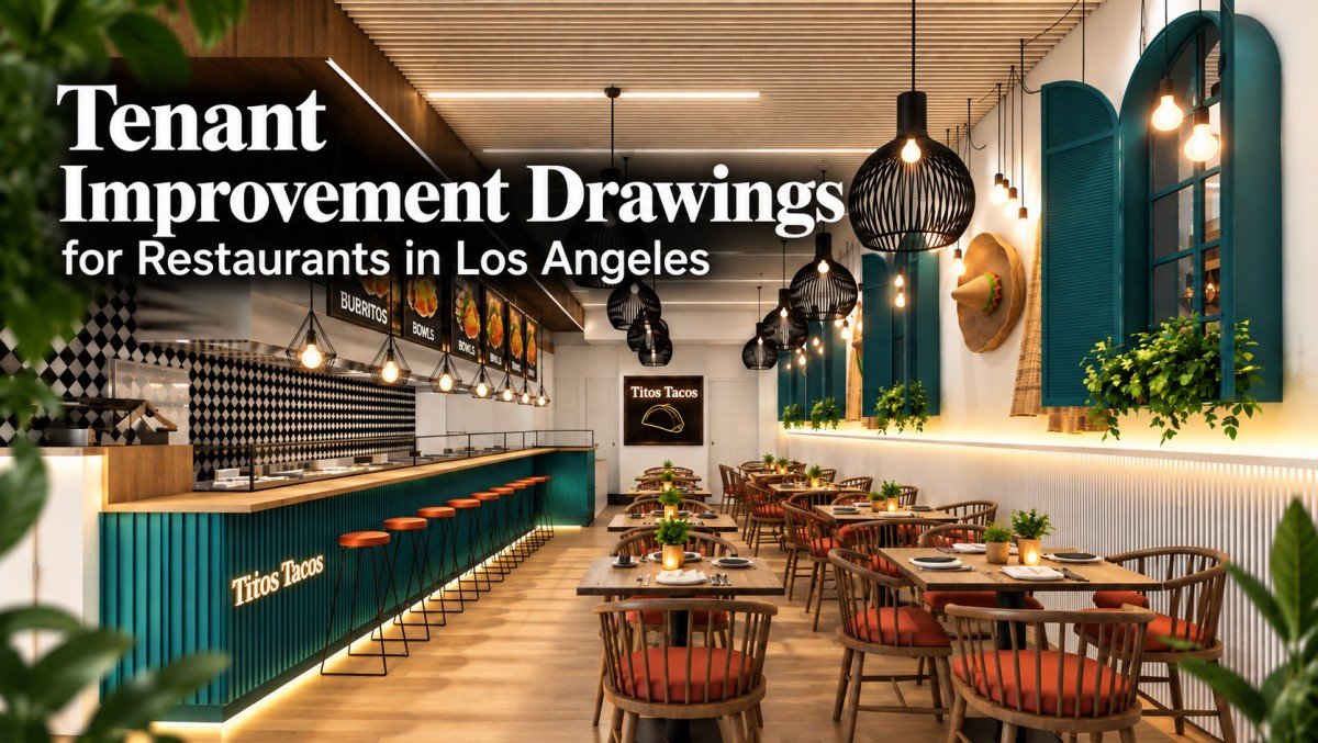 Tenant Improvement Drawings for Restaurants in Los Angeles