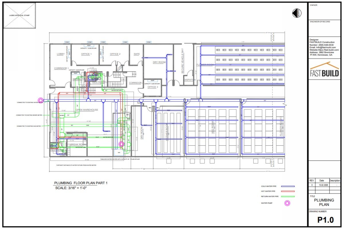 plumbing floor plan